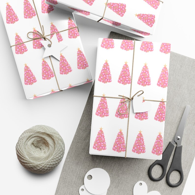 Christmas Tree Wrapping Paper Etsy