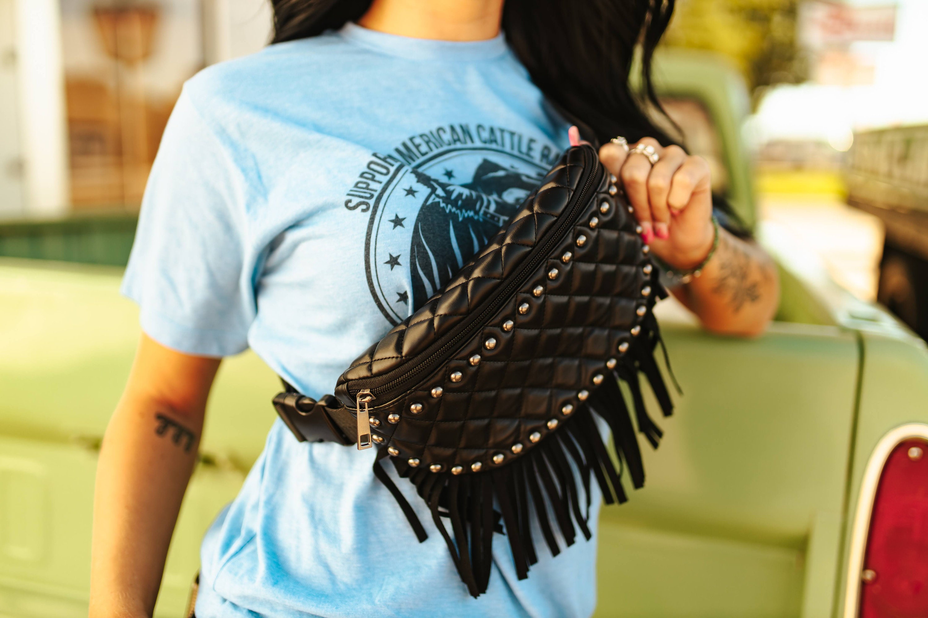 Fringe fanny pack clearance target