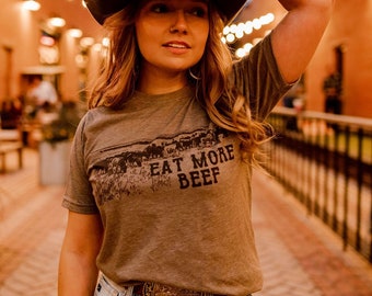Eat More Beef Western Graphic Tee