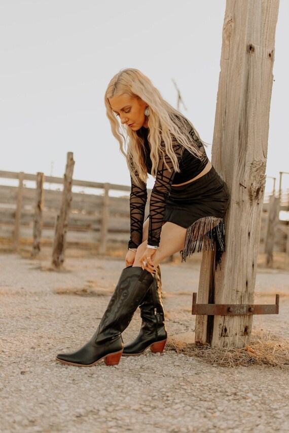 The Brandy Cowgirl Boots Etsy Canada