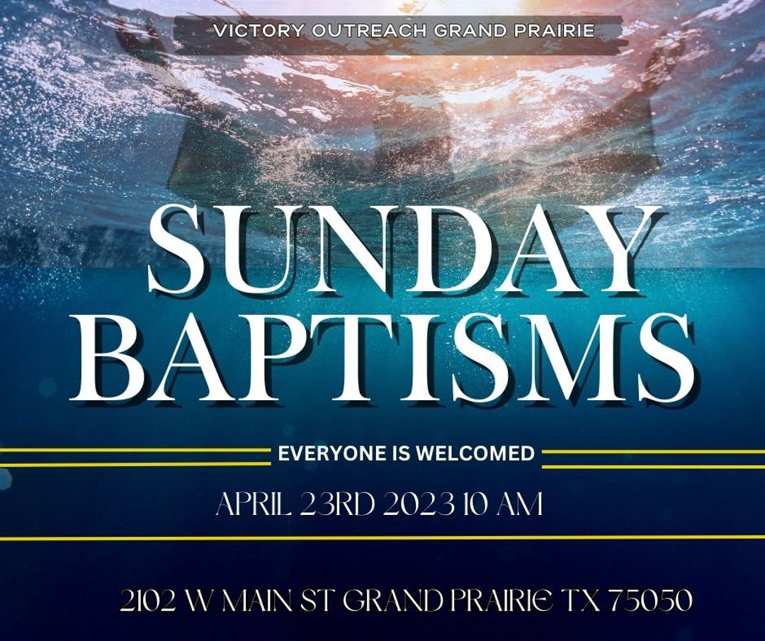 CHURCH Baptism FLYER/TEMPLATE Etsy