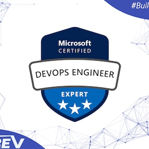 May include: A blue and white Microsoft Certified DevOps Engineer Expert badge with three gold stars. The text "#Build Your Digital Future." is in the upper right corner of the image.