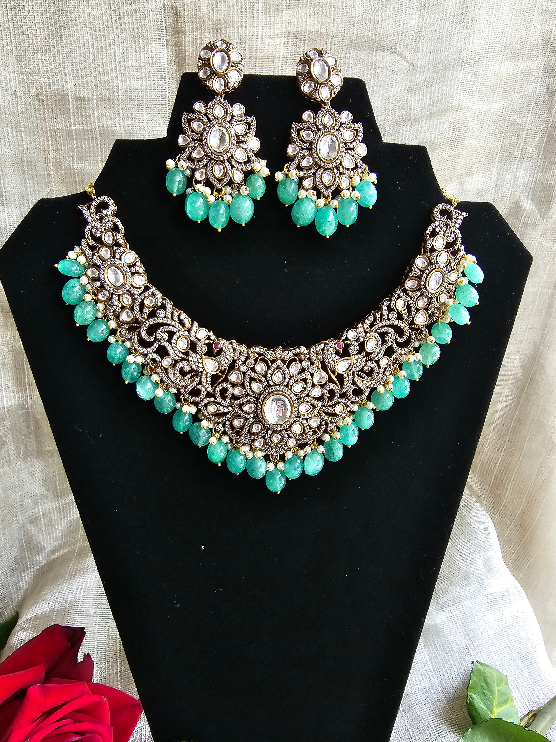 Tanishq polki shop necklace