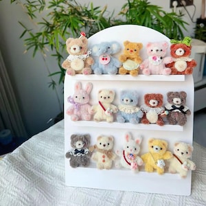 15 styles Dolls Miniature Animal,Mini Wool Stem Dog for Ob11  1/6 Bjd doll like Blythe/Yosd/Ob11 doll,Dollhouse Decoration,DIY Dollhouse