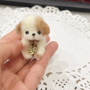 1/6 Scale Dolls Miniature Dog Pet,Mini Wool Stem Dog for Ob11  1/6 Bjd doll like Blythe/Yosd/Ob11//Jenny/Momoko doll