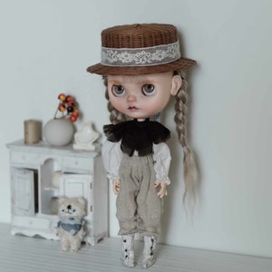 Blythe Doll Clothes: Top and Trousers Set for OB24, Azone, 1/6 BJD