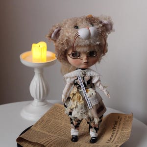 7 Picecs Onesie Neo Blythe Doll Clothes ob24 ob22 Azone,1/6 Bjd Doll Clothes,Blythe Top,Blythe Skirt,Blythe Pants