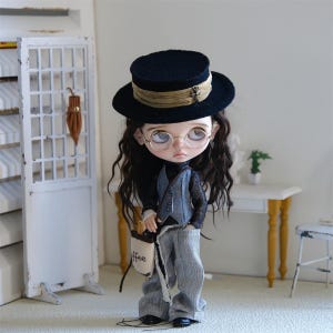 Fashion Neo Blythe Clothes ob24 ob22 Azone,1/6 Bjd Doll Clothes,Blythe Cashmere Coat,Blythe Skirt,Blythe Pants,Blythe Bag,OB24 Doll Clothes