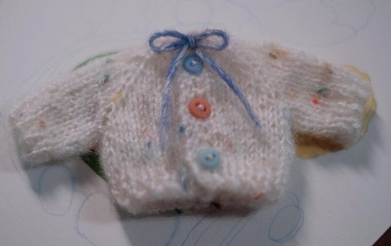 Handmade Knitted OB11 Doll Sweater, 1/12 BJD Outfit image 4