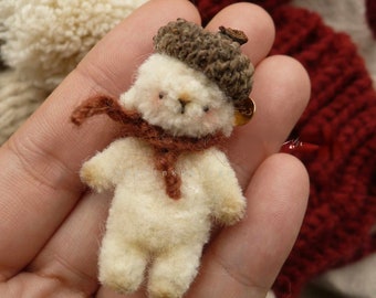 Miniature Lamb,Wool Stem Sheep for Ob11  1/6 Bjd doll like Blythe/Yosd/Ob11//Jenny/Momoko doll,Dollhouse Decoration