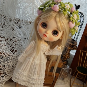 Blythe Doll Dress & Socks Set: Fits OB24/OB22, Azone S