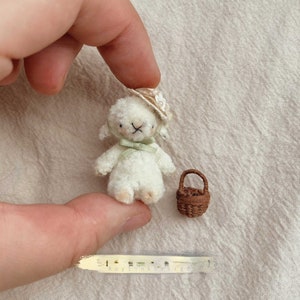 Miniature Sheep,Wool Stem Sheep for Ob11  1/6 Bjd doll like Blythe/Yosd/Ob11//Jenny/Momoko doll,Dollhouse Decoration,DIY Dollhouse