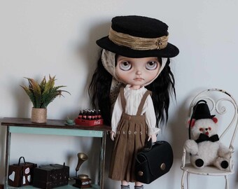 Blythe Doll Clothes, Skirt and Top Set, OB24 Azone 1/6 BJD
