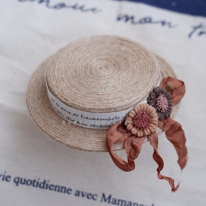 Floral Blythe Doll Hat: Qbaby, OB22, OB24 Doll Accessories