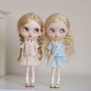 3 Piece Neo Blythe Clothes ob24 ob22 Azone,OB22 Bjd Doll Clothes,Blythe Top,Blythe Skirt,Blythe Dress,OB24 Doll Clothes