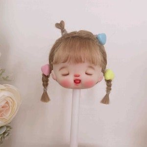 Kawaii Mohair Doll Wig 5-6&quot;: OB11, 1/8 BJD