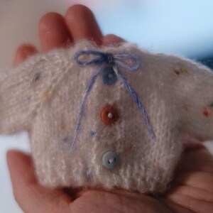 Handmade Knitted OB11 Doll Sweater, 1/12 BJD Outfit image 3