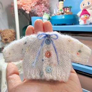 Handmade Knitted OB11 Doll Sweater, 1/12 BJD Outfit image 2
