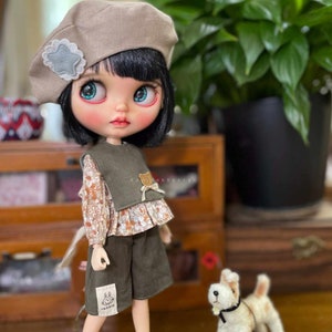 Shirts+vests+shorts+berets+socks Neo Blythe Doll Clothes ob24/22 Azone,1/6 Bjd Doll Clothes,Blythe Top,Blythe Skirt,Blythe Dress,Blythe Hat