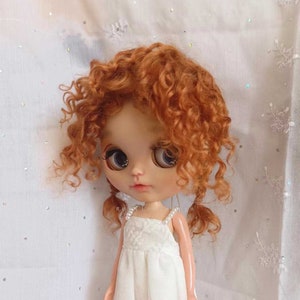 Vintage Mohair wortel Blythe/Qbaby Doll pruiken, Blythe/Qbaby haar, Qbaby/Blythe mohair pruik, Qbaby pop pruik, Blythe pop pruik