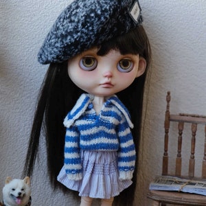 Fashion Sweater Neo Blythe Doll Clothes ob24 ob22 Azone,1/6 Bjd Doll Clothes,Blythe Clothes,Blythe Knitwear,Blythe Sweater