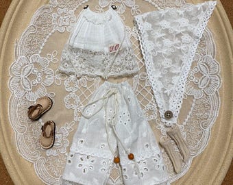 Bohemian Blythe outfit/ Handmade Blythe Doll Set For OB22 OB24