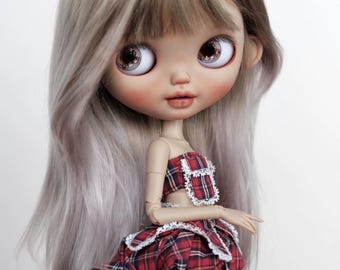 Handmade Mohair Blythe/Qbaby Doll Wig, 9-10"