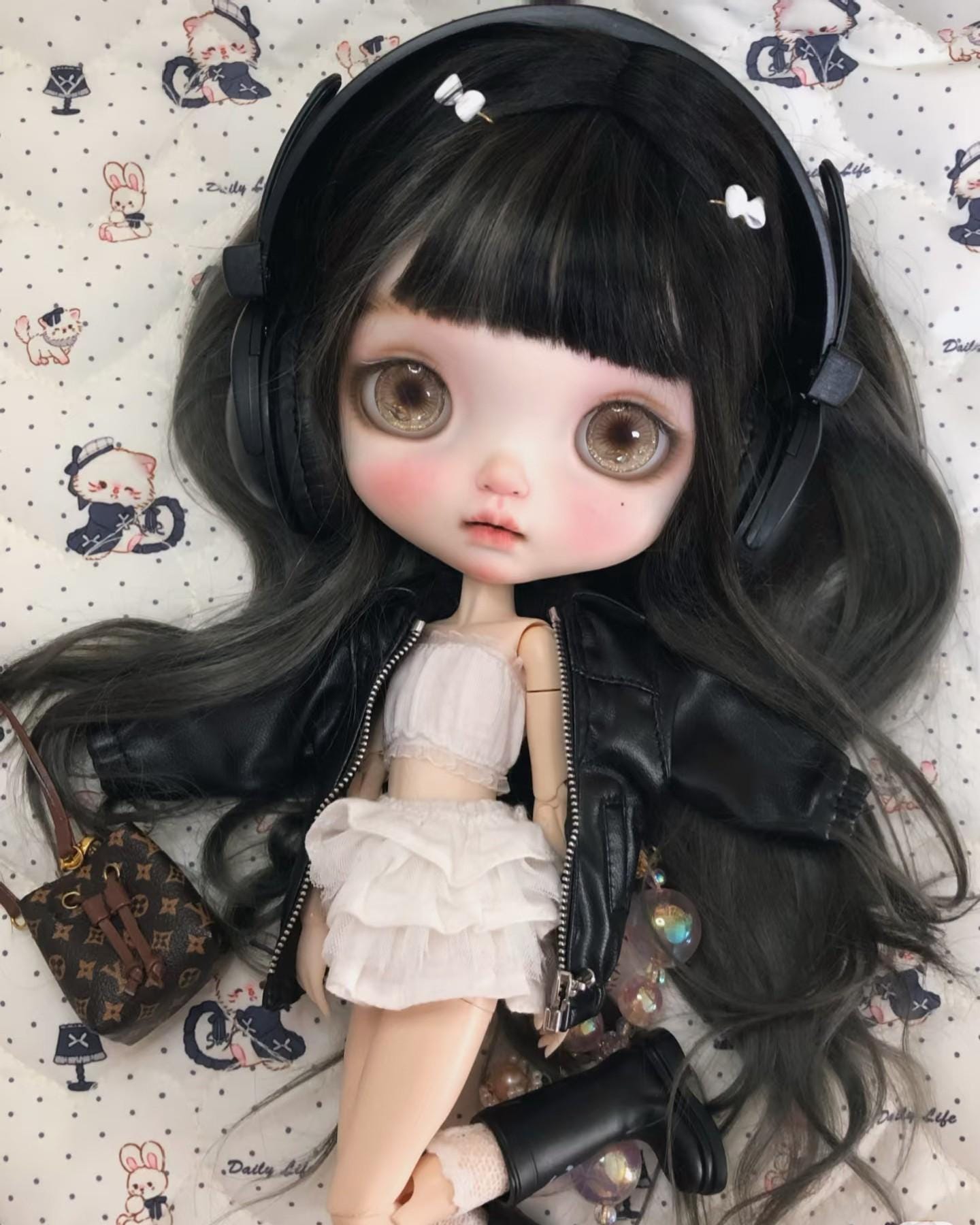 Blythe doll black hair - Etsy 日本
