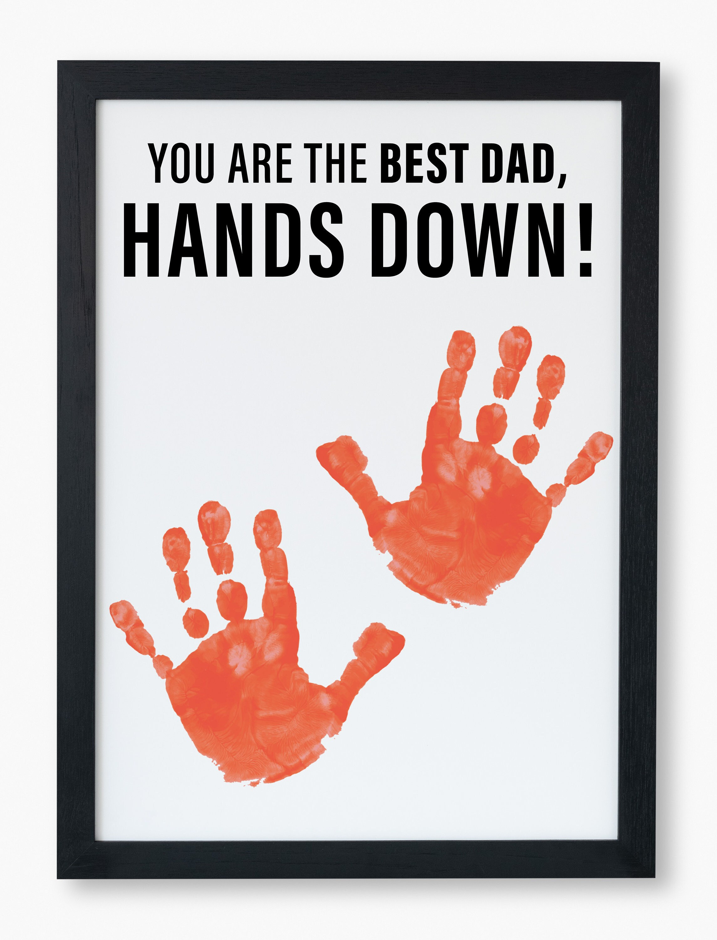 Father's Day Hands Down Printable, Personalized Father's Day Gift, Gift ...