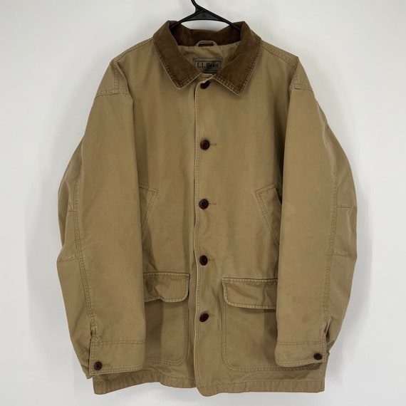 Vintage LL Bean Tan Barn Chore Jacket Men’s Med R… - image 1