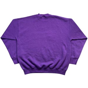 Vintage 90s Disney Mickey Mouse Purple Embroidered Sweatshirt Men's XL Mickey and Co immagine 6