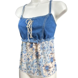 Lace Denim Tops for Women - Etsy