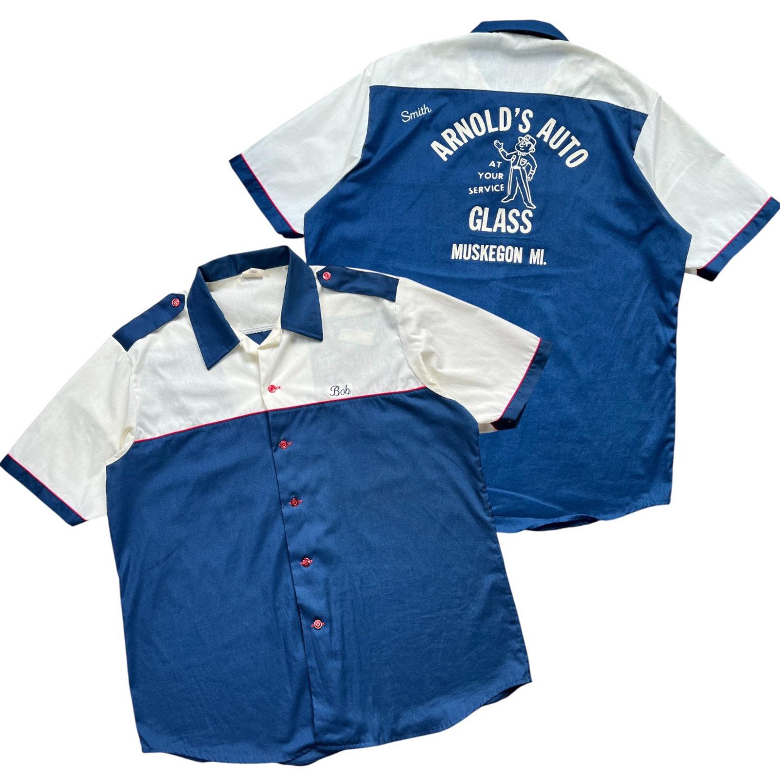 70s Bowling Shirt - Etsy