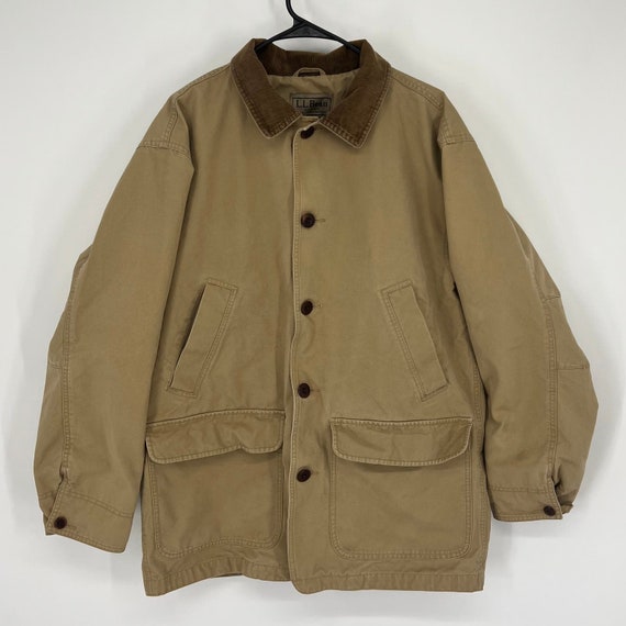 Vintage LL Bean Tan Barn Chore Jacket Men’s Med R… - image 2