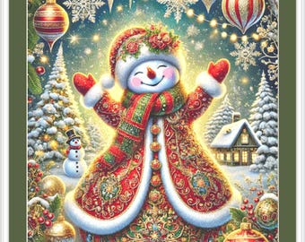 Joy to The World (Max Size/Color) counted cross stitch pattern by Eder Jose Rosa (Digital Format)