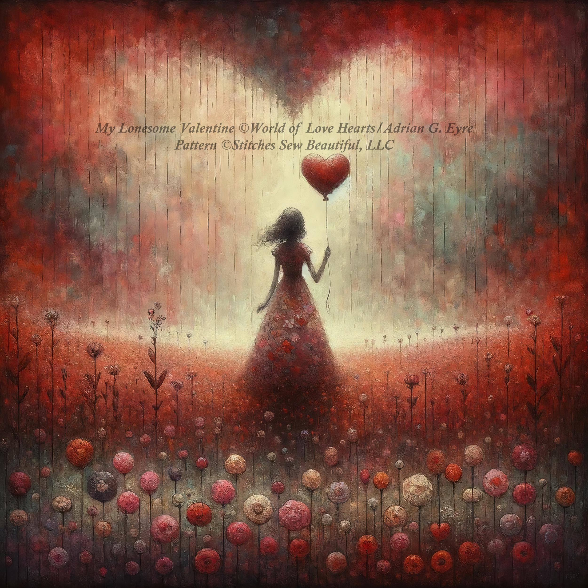 World of Love Hearts/Adrian G. Eyre によるクロスステッチ パターン