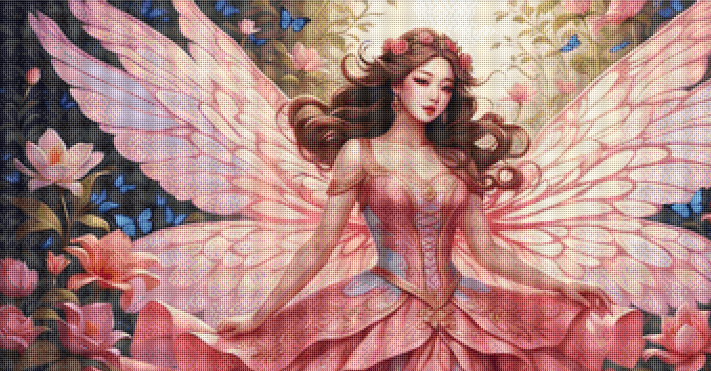 激安単価で Collection World Fairy No. Pattern Stitch Cross Fairy Pink 1 犬服・アクセサリー