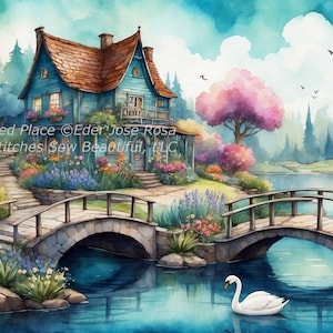 An Enchanted Place (Max Colors) kruissteekpatroon van Eder Jose Rosa (digitaal formaat)