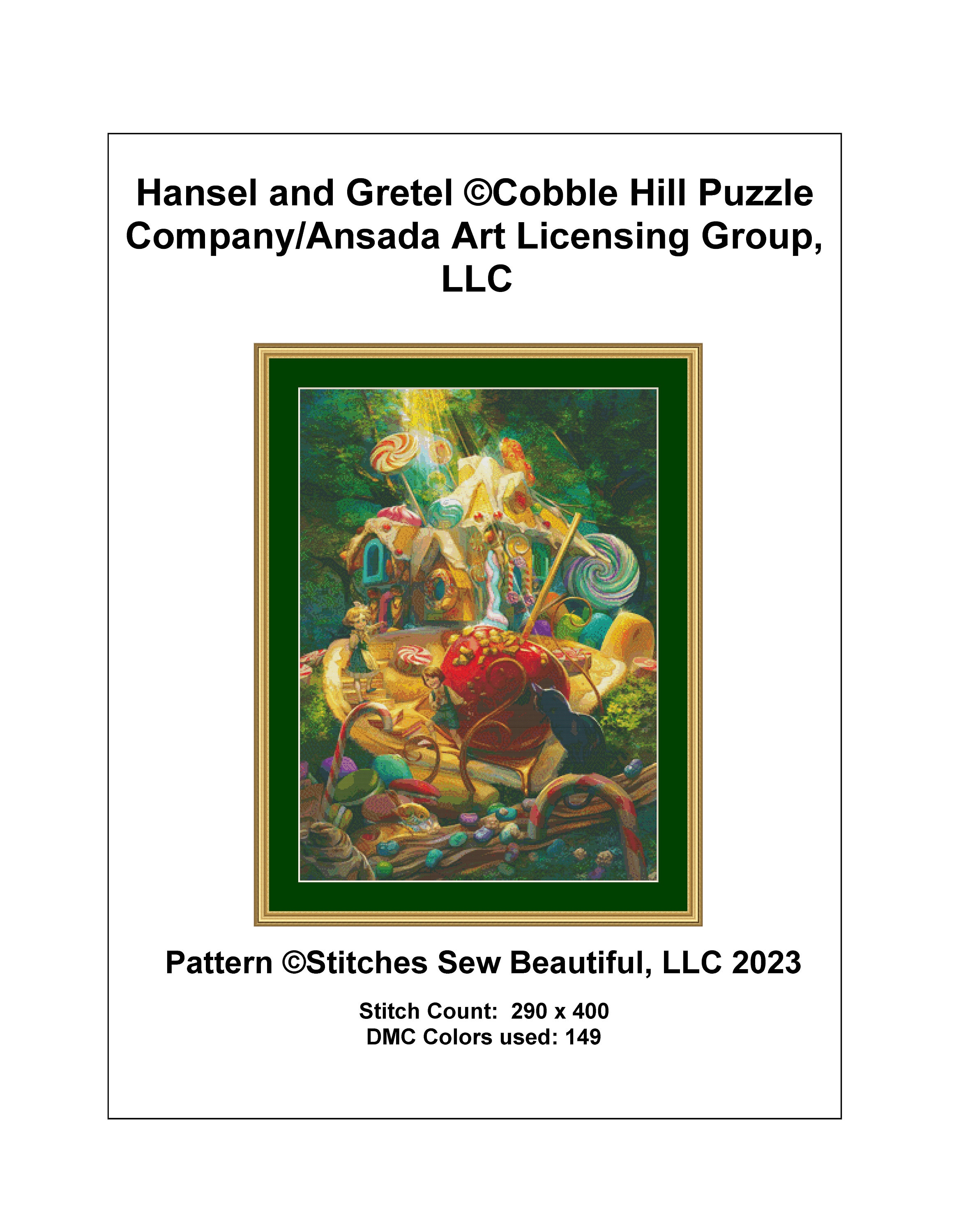 Hansel and Gretel Cross Stitch Pattern by Cobble Hill Puzzle