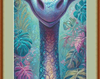 Ethel (Max Size/Color) counted cross stitch pattern by Grumpy French (Digital Format)