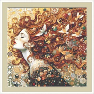 Mother Earth counted cross stitch pattern by Ana Dias (Digital Format)