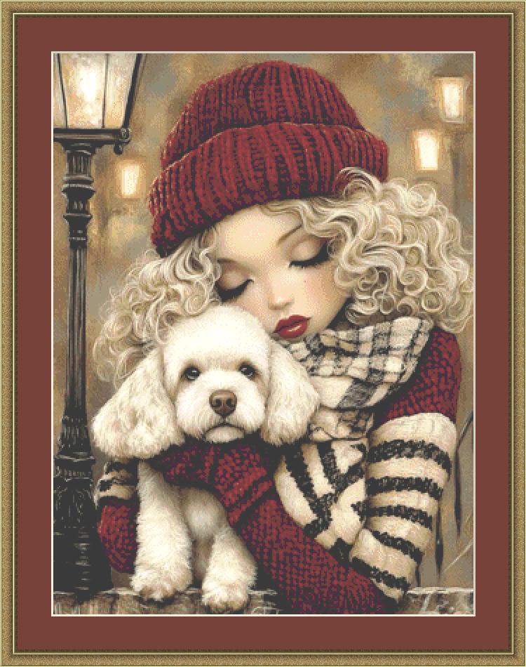Pierre and Penelope Counted Cross Stitch Pattern by Ingrid Jean AI