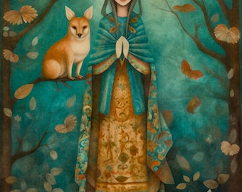 Mystic Lady cross stitch pattern by DutchLadyMysticArt (Digital Format)