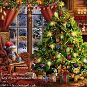 Patrón de punto de cruz "Recuerdos de Navidad" de Tom Wood (formato digital)