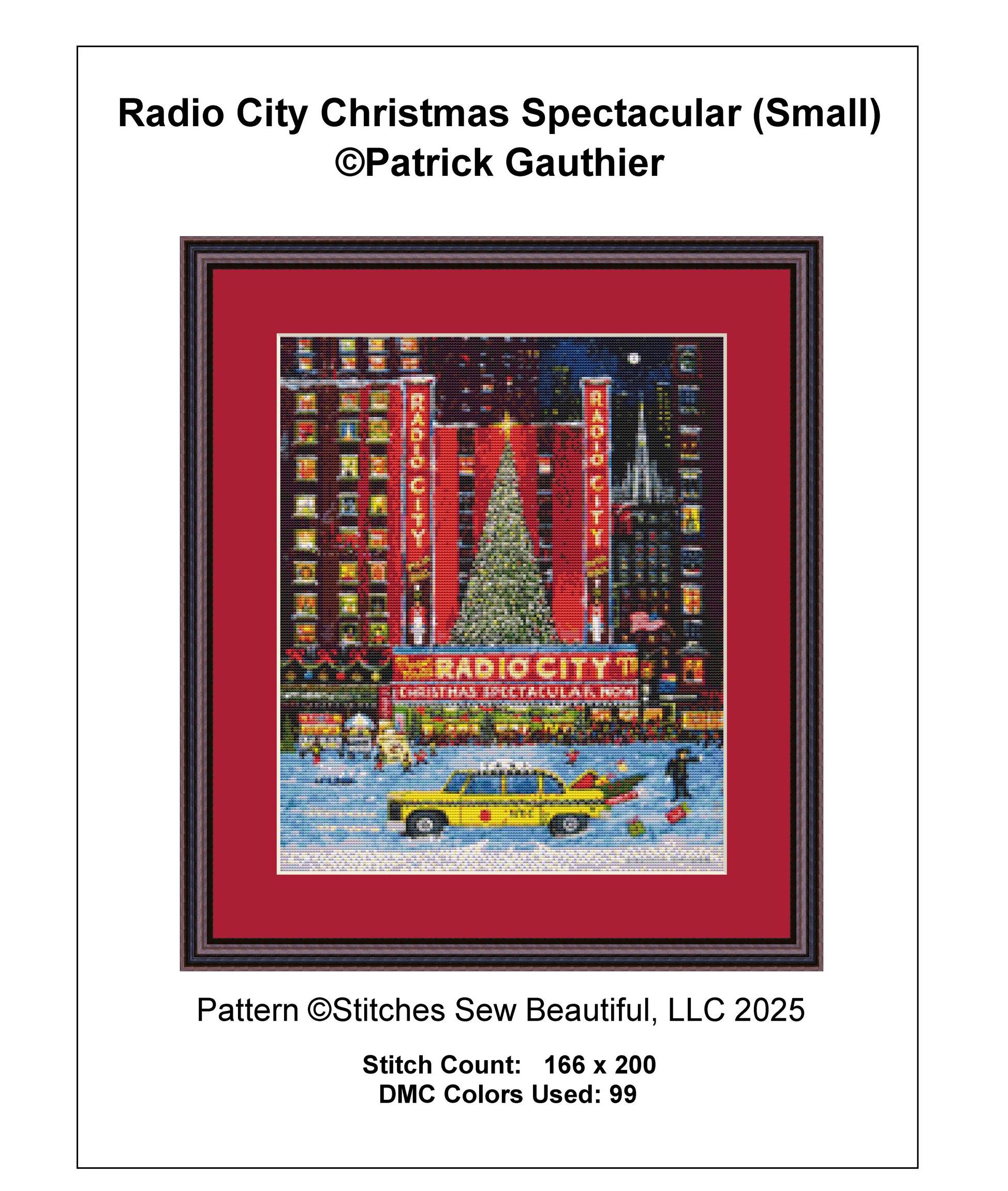 Radio City Christmas Spectacular (small) Cross Stitch Pattern by