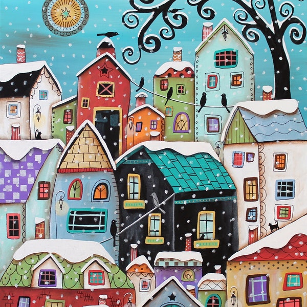 Winter City cross stitch pattern by Karla Gerard (Digital Format)