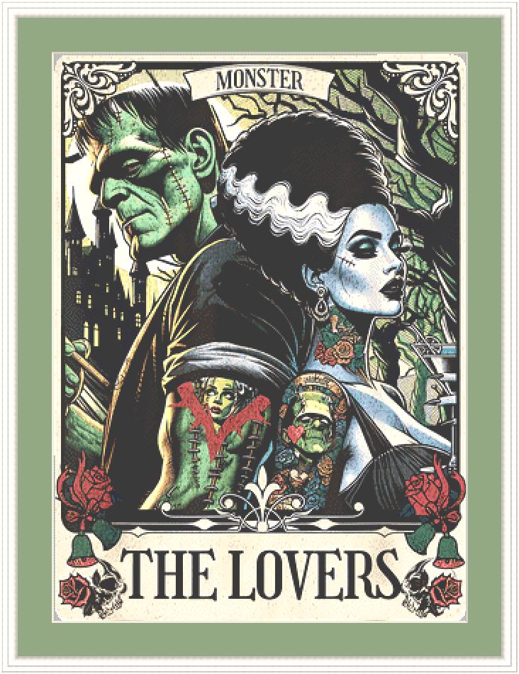 The Lovers Counted Cross Stitch Pattern by Nadiaroutine (digital