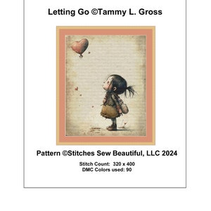 Letting Go Cross Stitch Pattern by Tammy L. Gross (digital Format ...