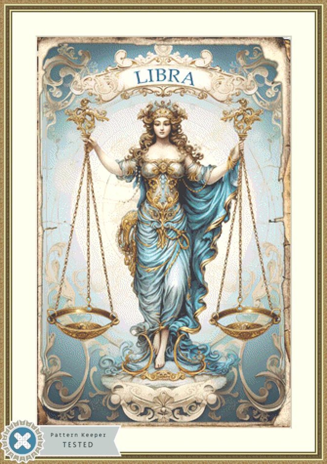 Zodiac - Libra Counted Cross Stitch Pattern by Sharmstudio