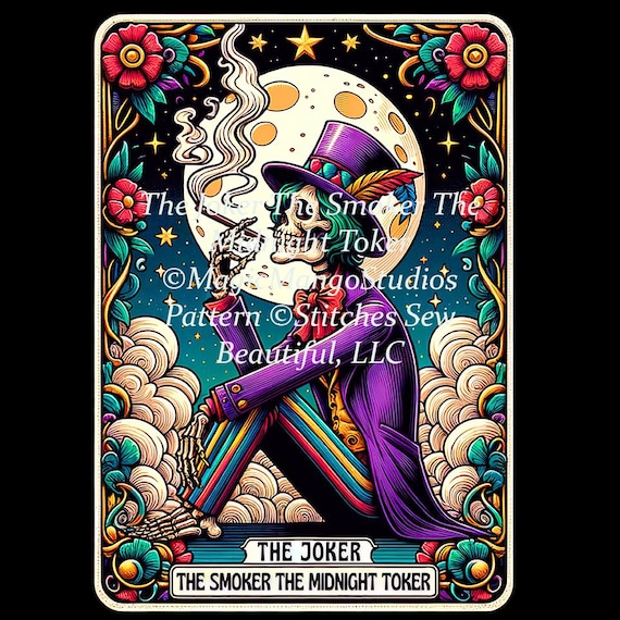 The Joker the Smoker the Midnight Toker Counted Cross Stitch